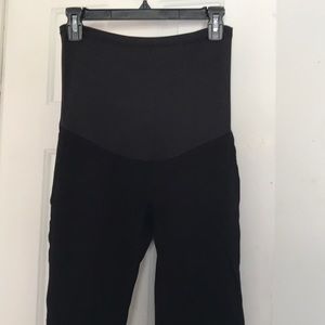 Black small maternity pants